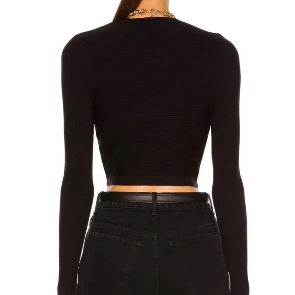 NEW JONATHAN SIMKHAI STANDARD Rib Knit Bustier Top - Picture 7 of 14